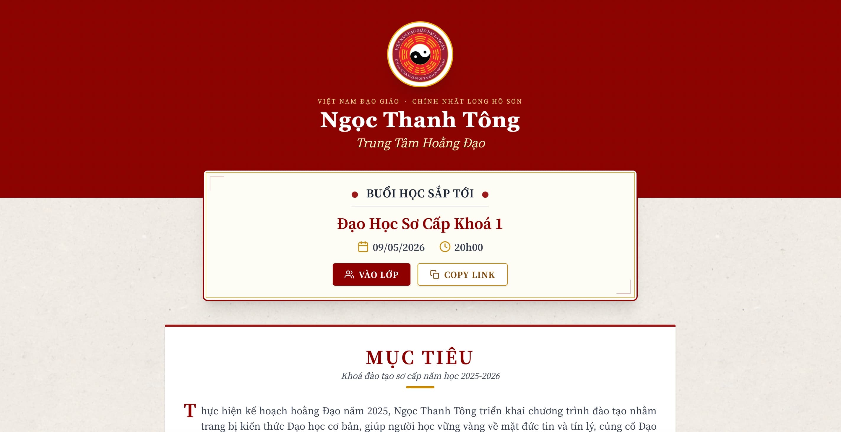 Đại La Quán - Đạo học nhập môn